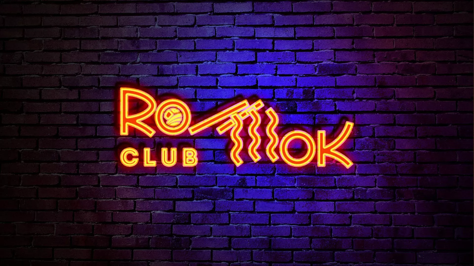 Разработка интерьерной вывески суши-бара «Roll Wok Club» в Избербаше