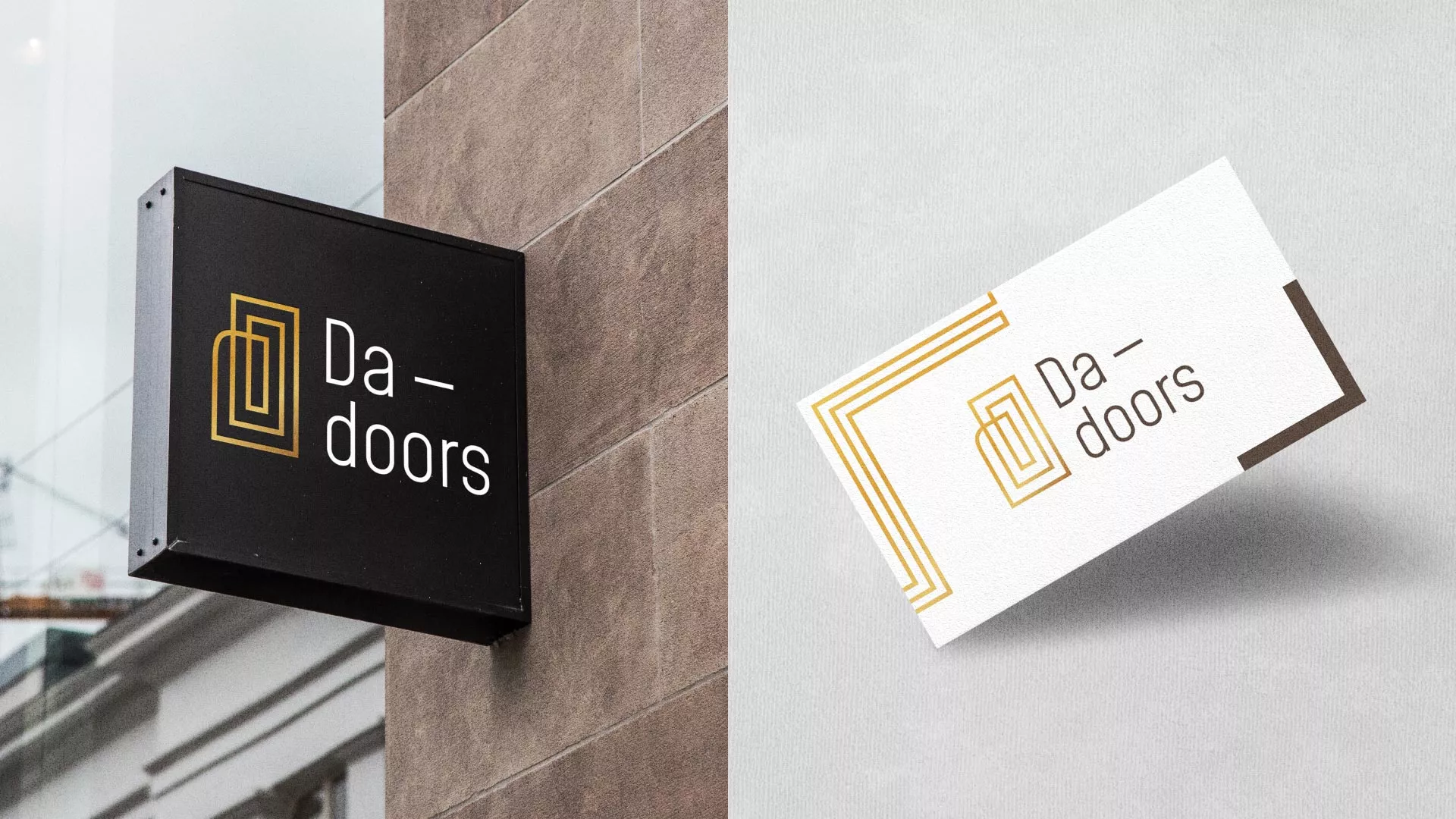 Разработка логотипа для компании «DA-DOORS» в Избербаше